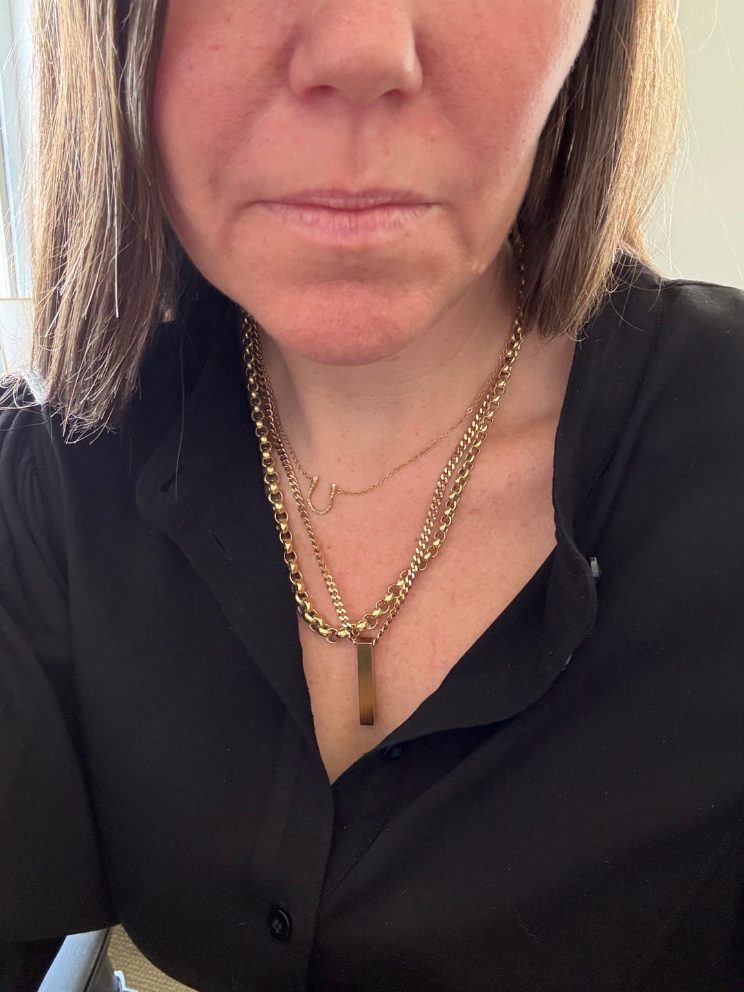 Customer photo review of Matte Rectangle Bar Urn Pendant