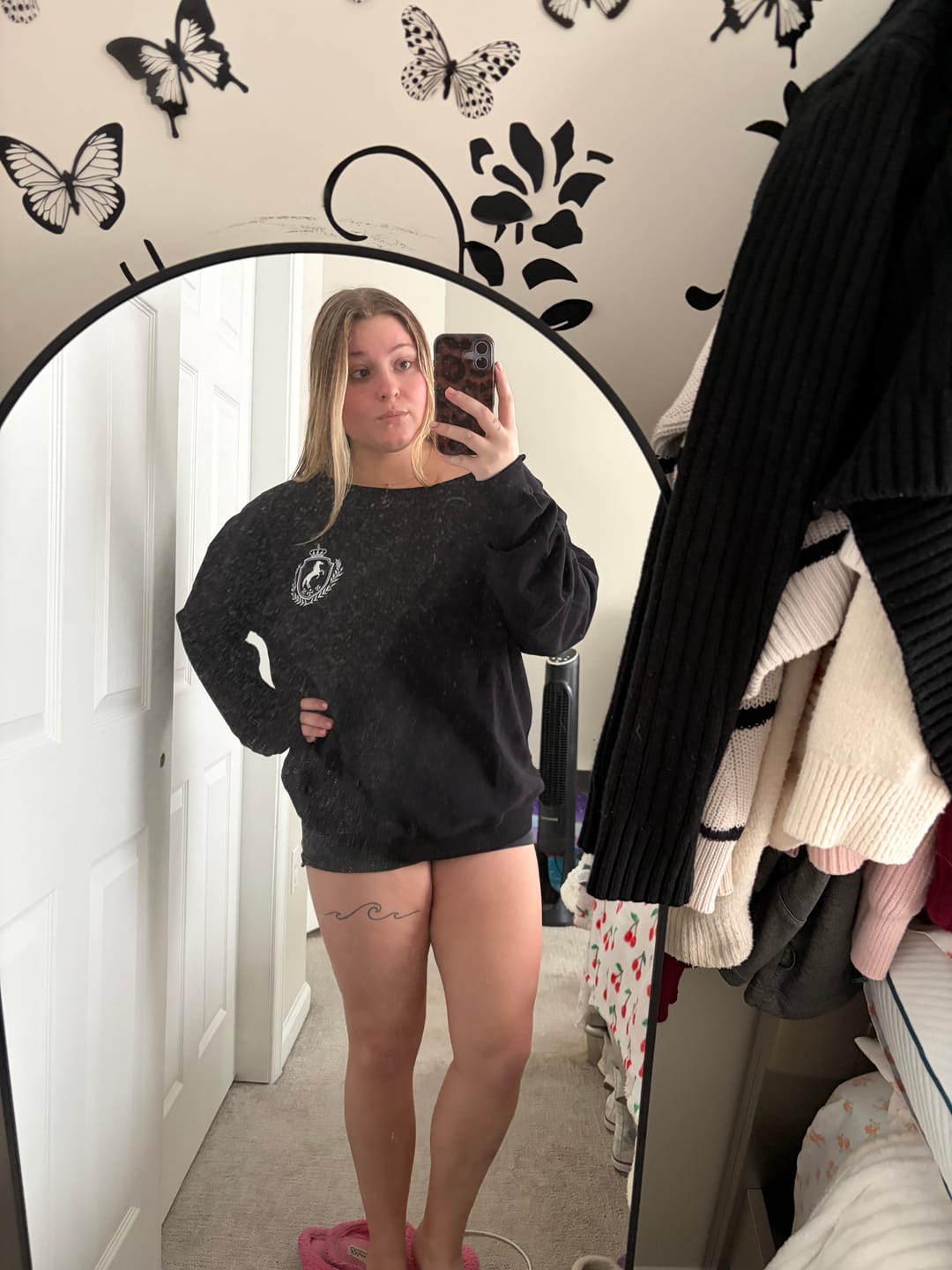 Customer photo review of W5158 - Off-shoulder Pullover
