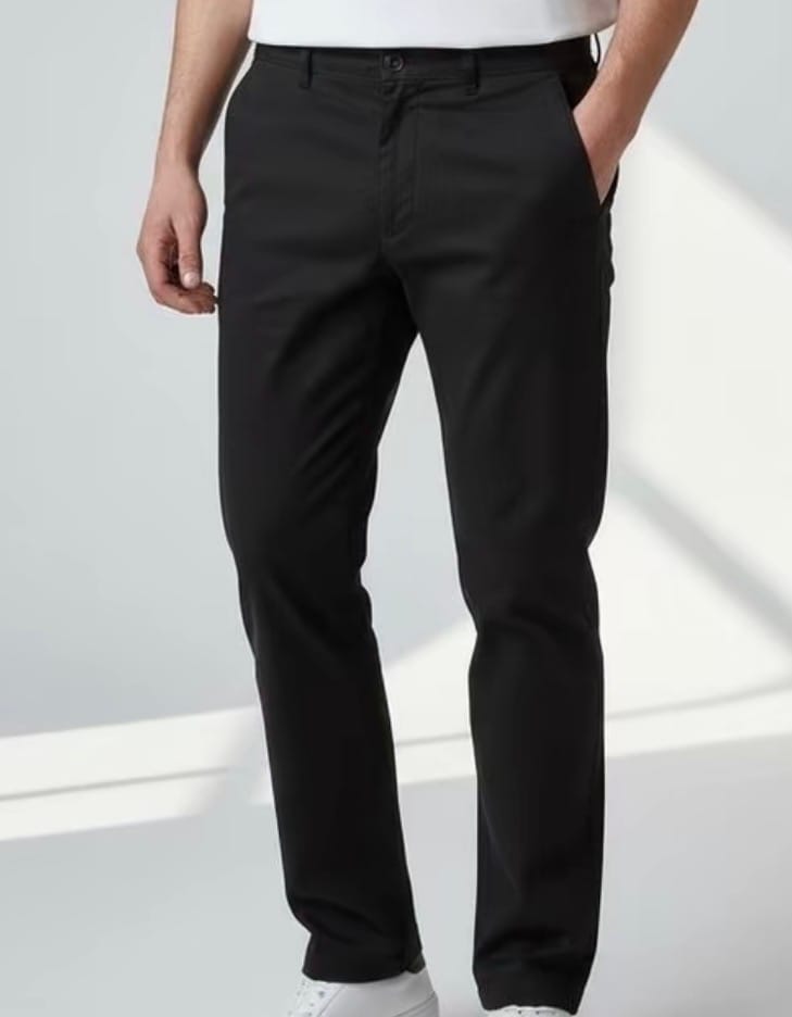 Customer photo review of Black Slim Fit Chino