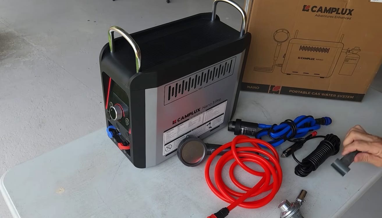 Customer photo review of Nano 3 Pro Portable Gas Hot Water System Camping and Off-Grid Shower