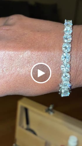 Customer video review of Moissanite Tennis Bracelet 14K Gold (ALL SIZES)