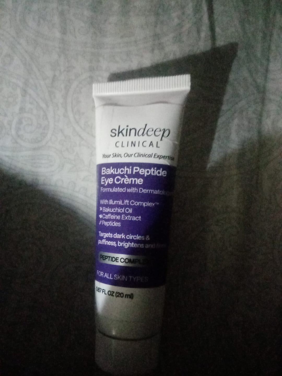 Customer photo review of Bakuchi Peptide Eye Crème