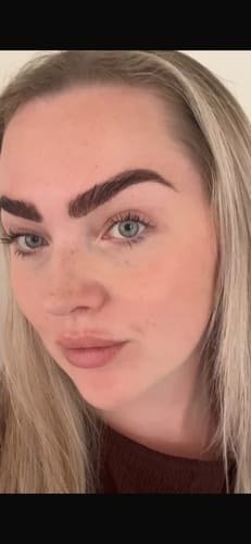 Customer photo review of NODBEAUTY Brow Sculpt Gel & Precision Pencil Kit