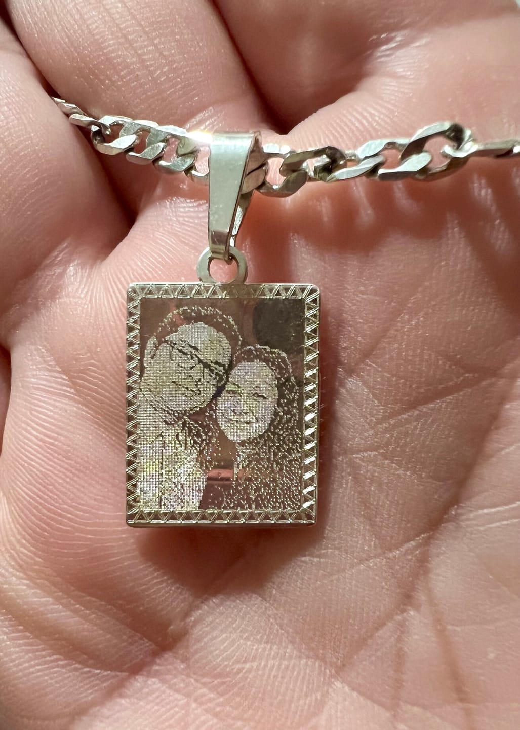 Customer photo review of Mini fotograbado rectangular