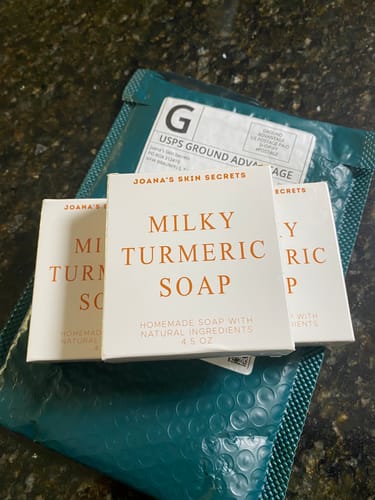 Customer photo review of MILKY TURMERIC SOAP