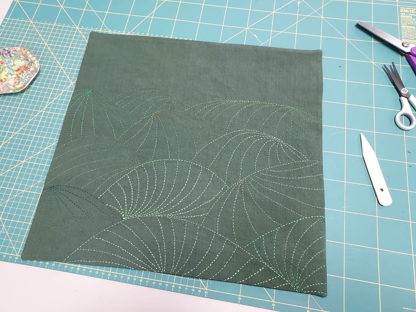 Customer photo review of Linen Feel 100% Cotton Fabric