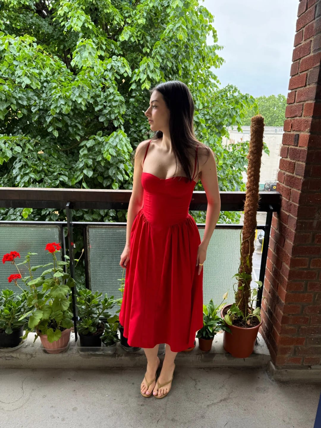 Customer photo review of Annika Sleeveless Strap Midi Dress