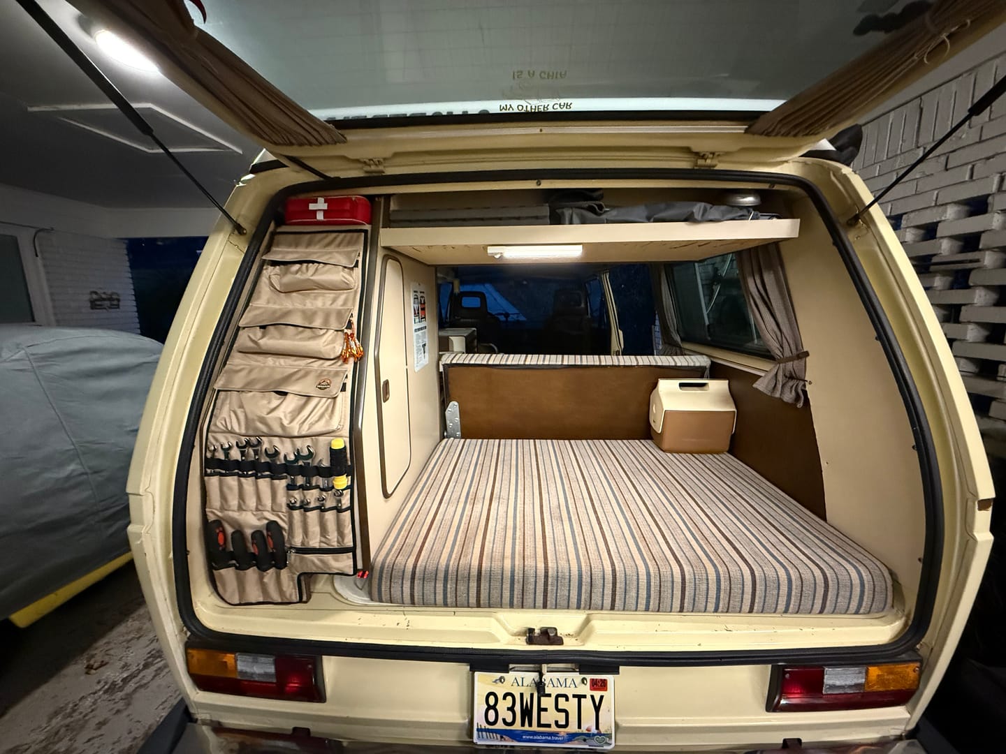 Customer photo review of VW T3/T25 Westfalia Rear Cabinet Tool & Storage Panel