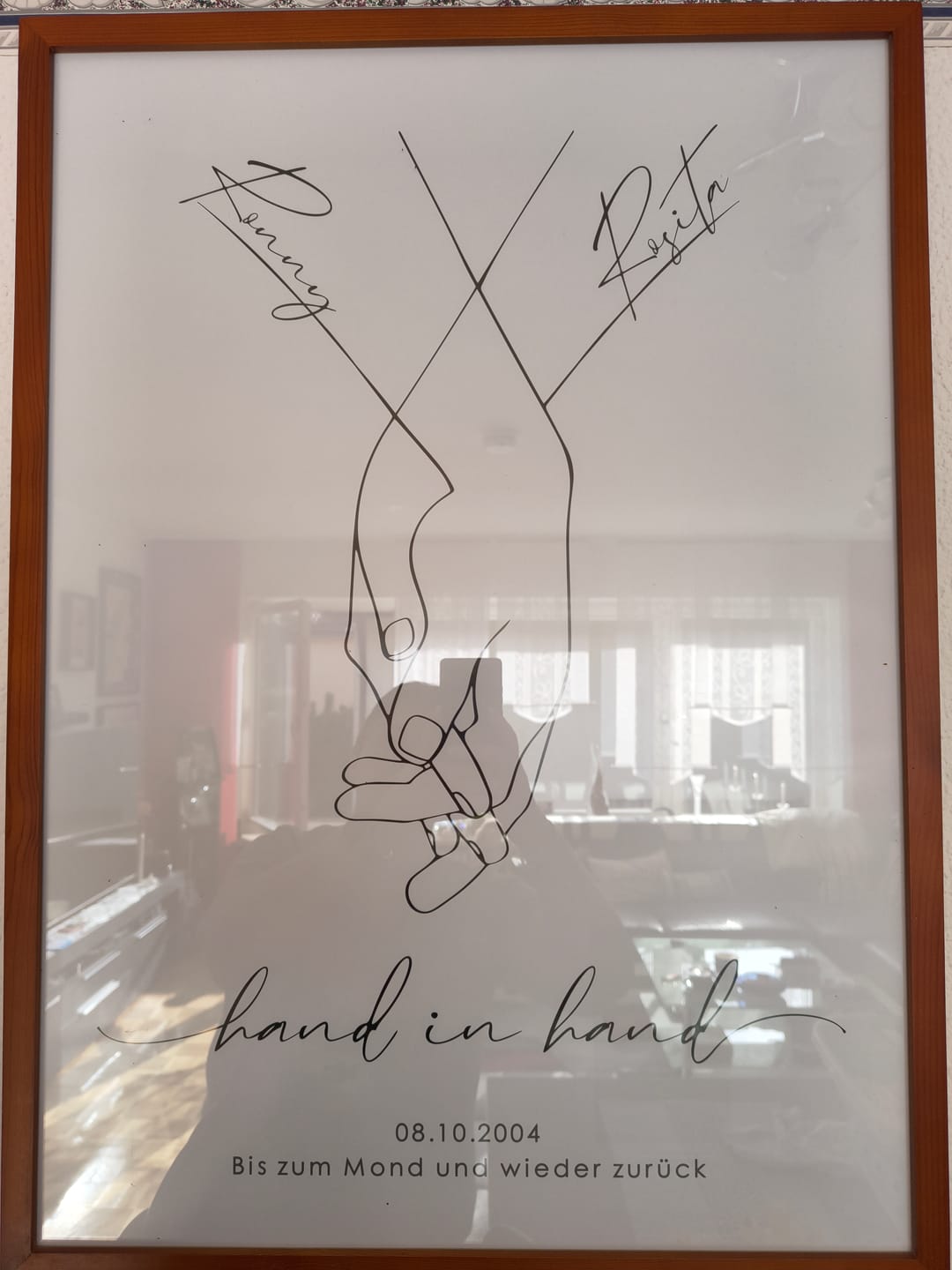 Customer photo review of Hand in Hand - Personalisiertes Poster