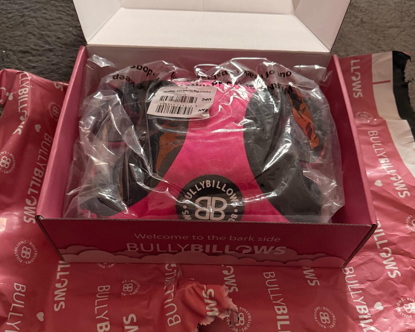 Customer photo review of Comfort Premium Harness | Non Restrictive - Magenta