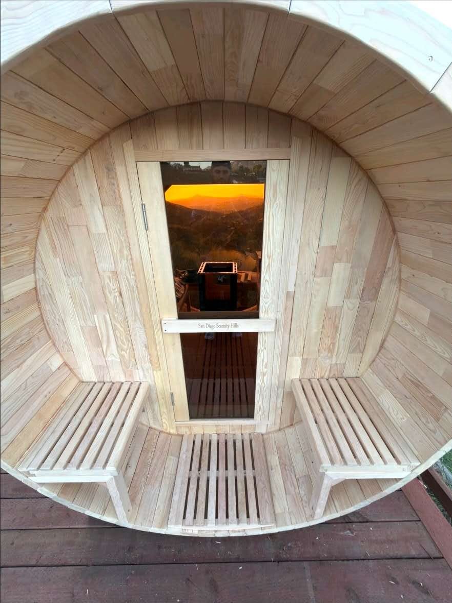 Customer photo review of SAUNAONES® Barrel Sauna Serenity Nature Air 4