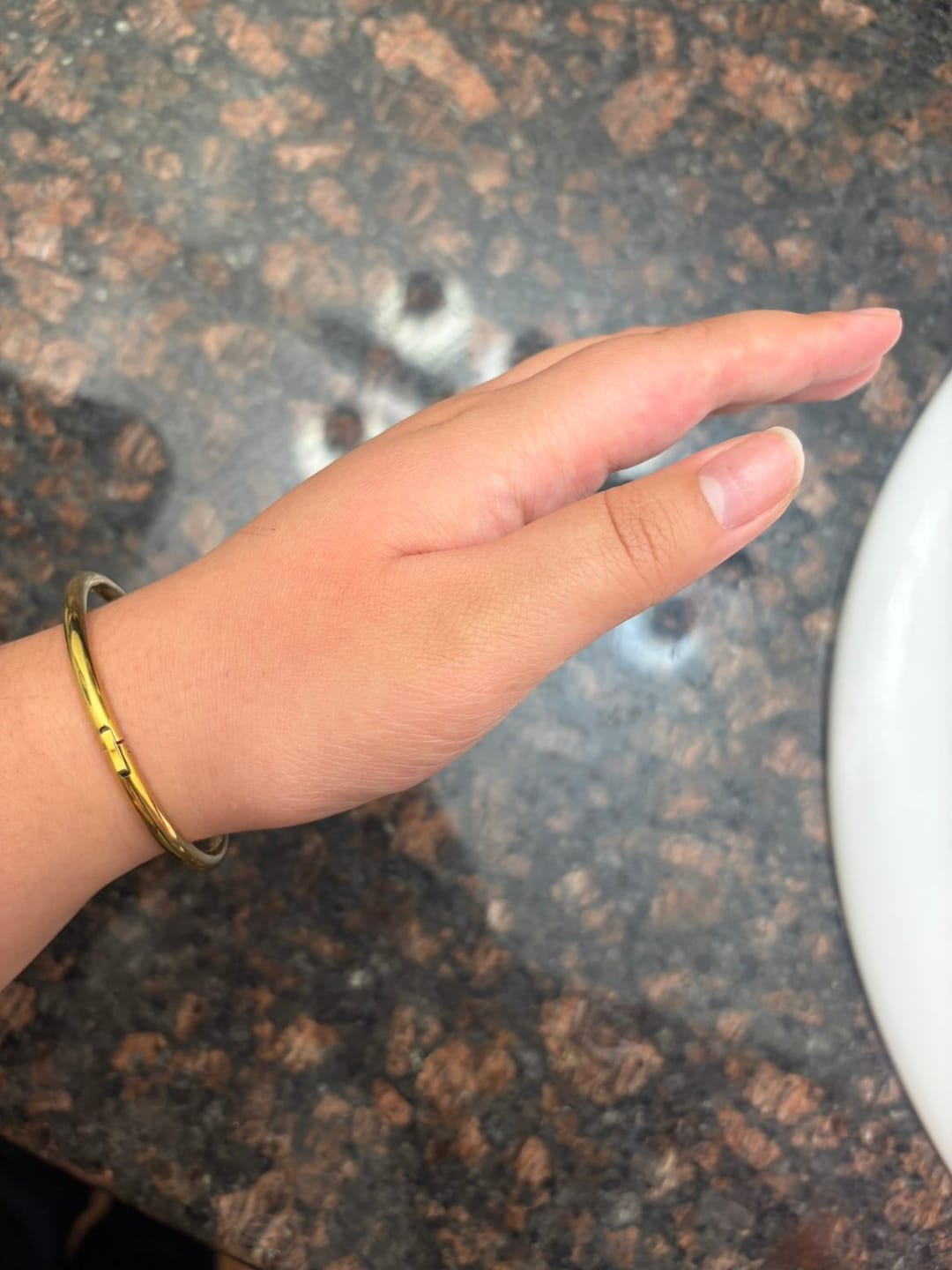 Customer photo review of Everyday Stackable Halo Bangle