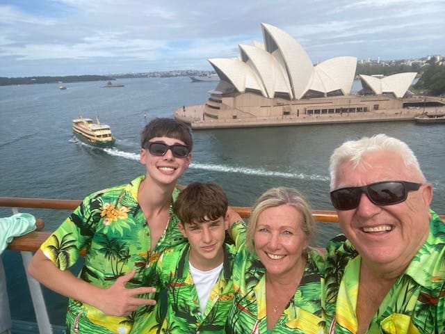 Customer photo review of Sunset Green Adult Shirt