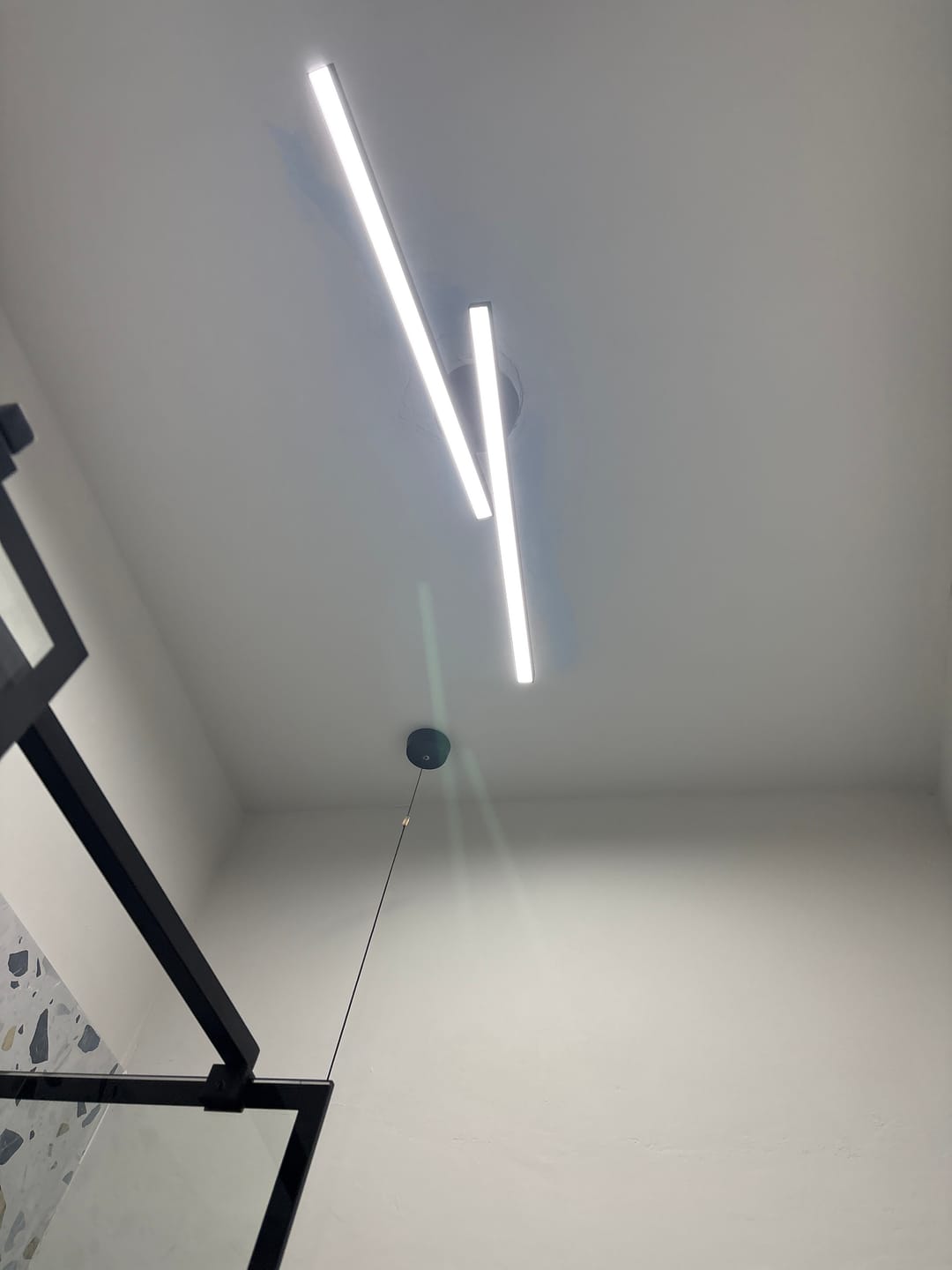 Customer photo review of Long Strip LED Black Flush Mount