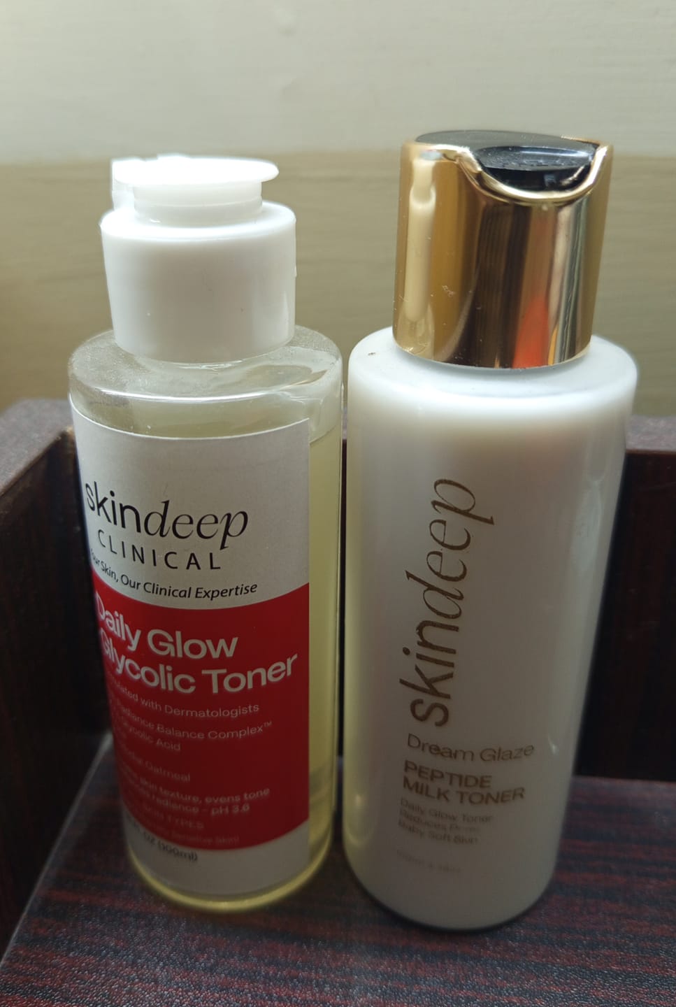 Customer photo review of Daily Glow Glycolic Toner