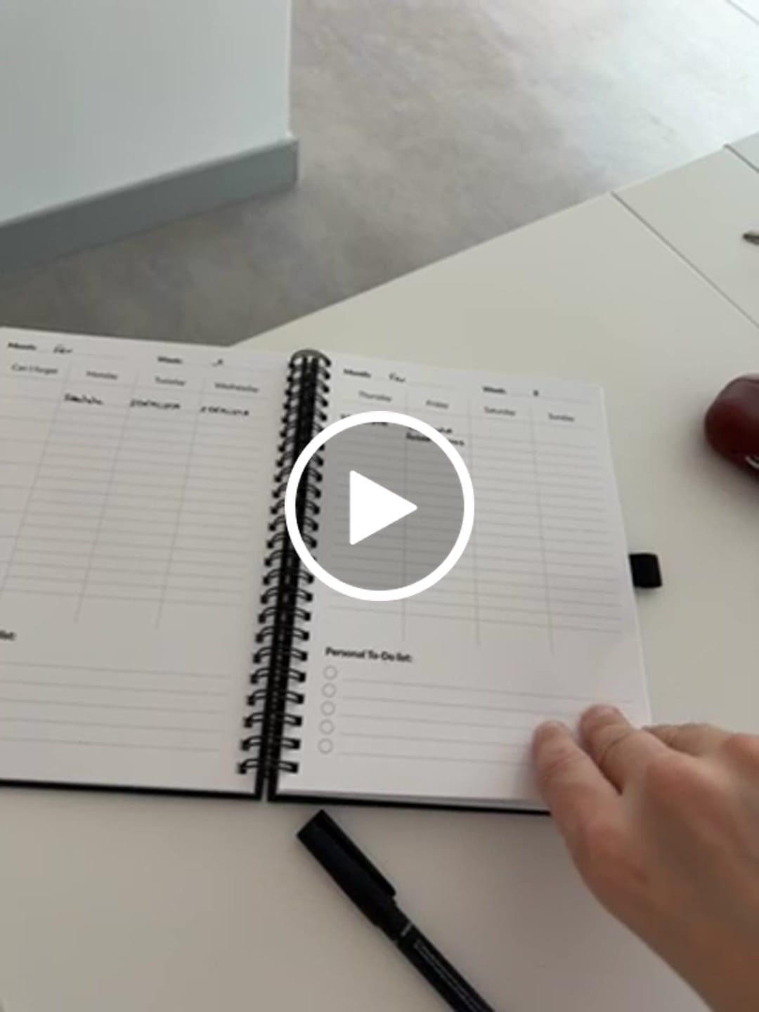 Customer video review of Infinitebook Planner A5 Benfica