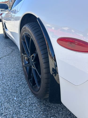 Customer photo review of Chevrolet Corvette C5 Extended Rear Splash Guards Mud Flaps