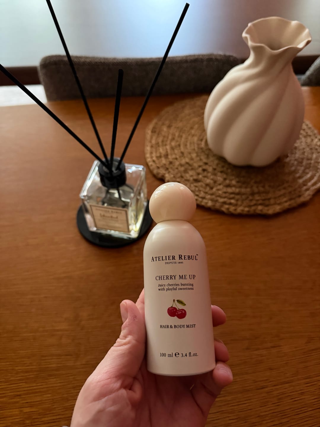 Customer photo review of Cherry Me Up Hair & Body Mist 100ml