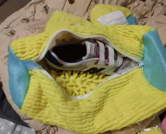 Customer photo review of Shoe Washing Machine Bag – Durable Laundry Protector for Sneakers
