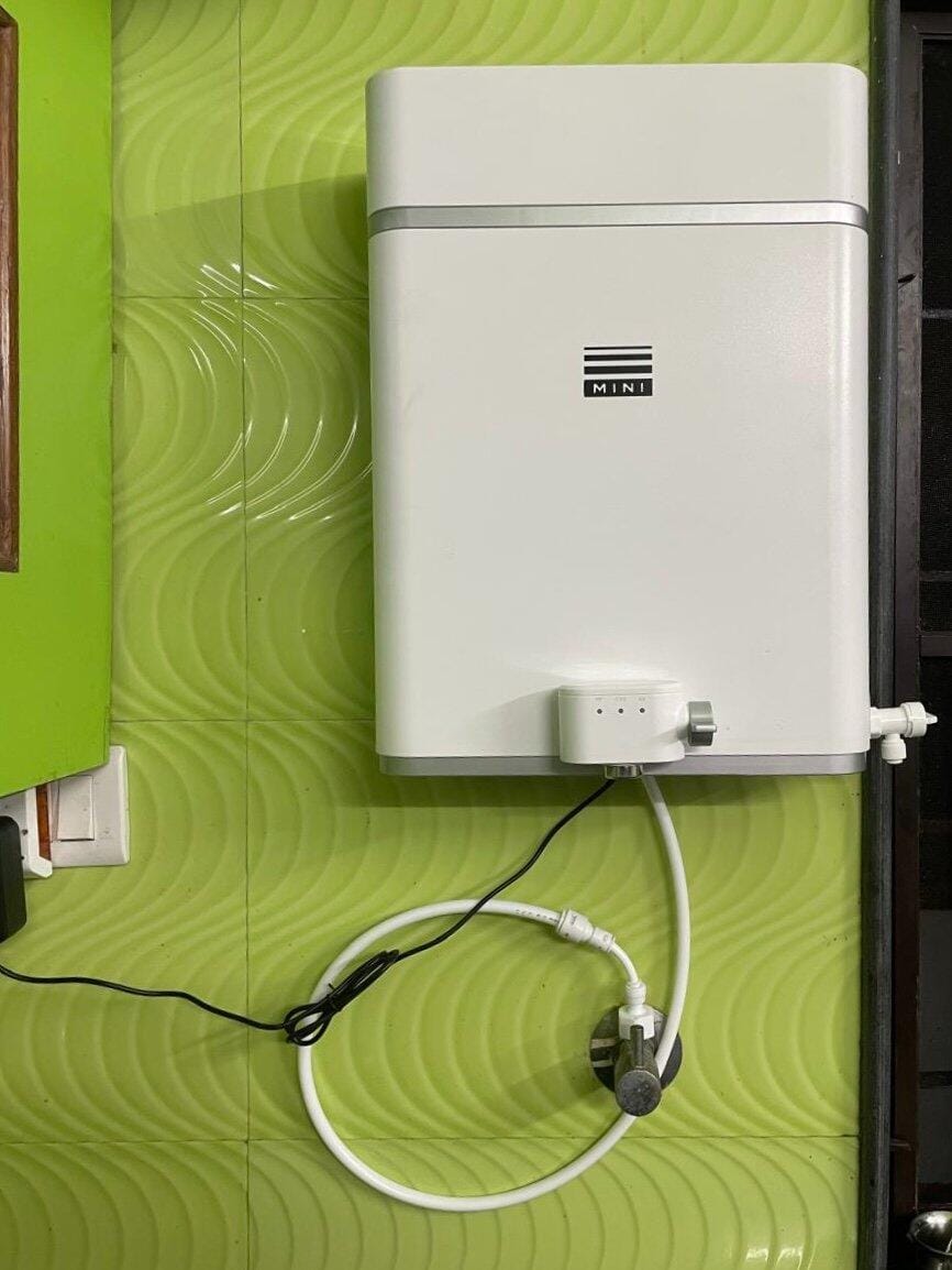 Customer photo review of FIN Mini Ultrafiltration (UF) Water Purifier