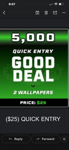 Customer photo review of ($25) QUICK ENTRY