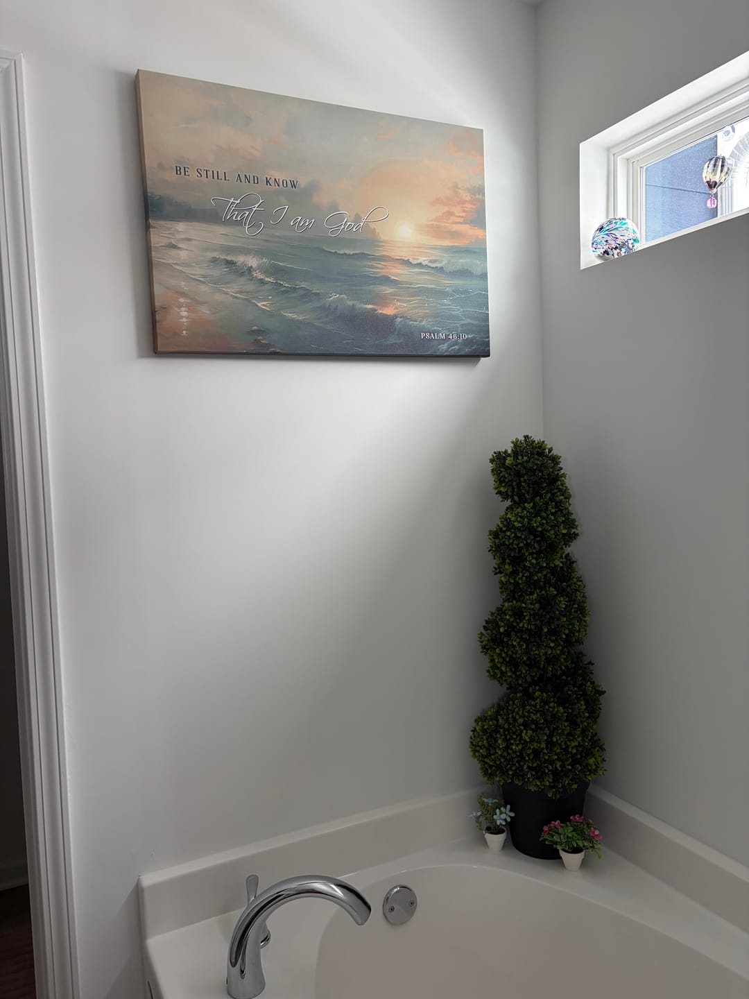 Customer photo review of Be Still and Know, Seascape, Psalm 46:10 Wall Art Canvas Print