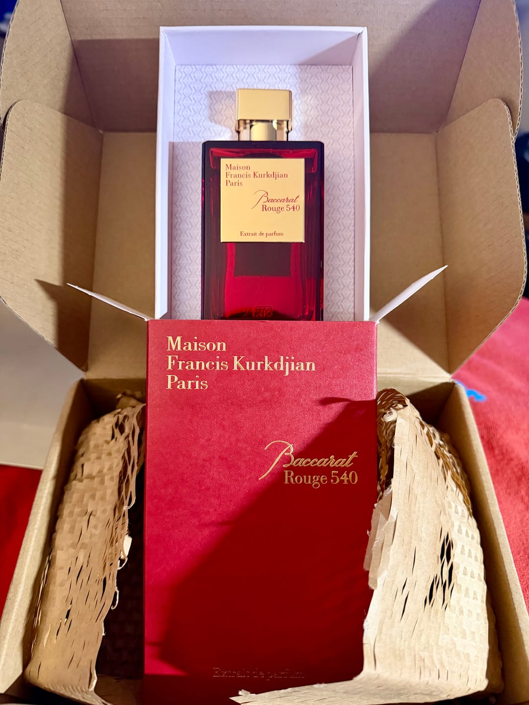 Customer photo review of Baccarat Rouge 540 Extrait de Parfum for Men and Women