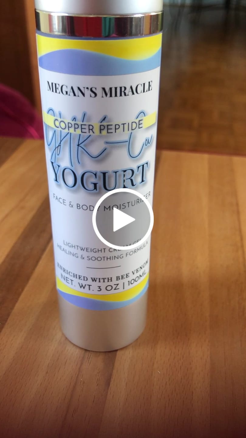 Customer video review of Copper Peptide GHK-Cu Yogurt Moisturizer