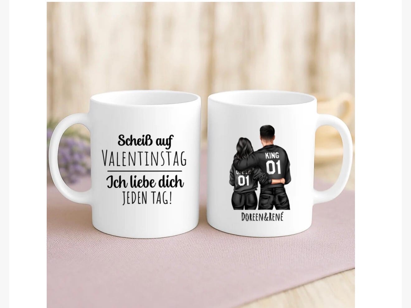 Customer photo review of Jeden Tag - Paar-Tasse