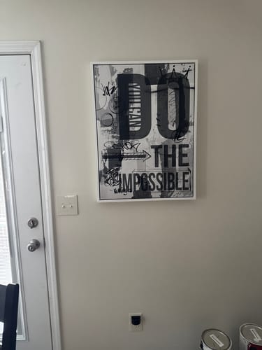 Customer photo review of Pre-installed Premium Hanging Kit