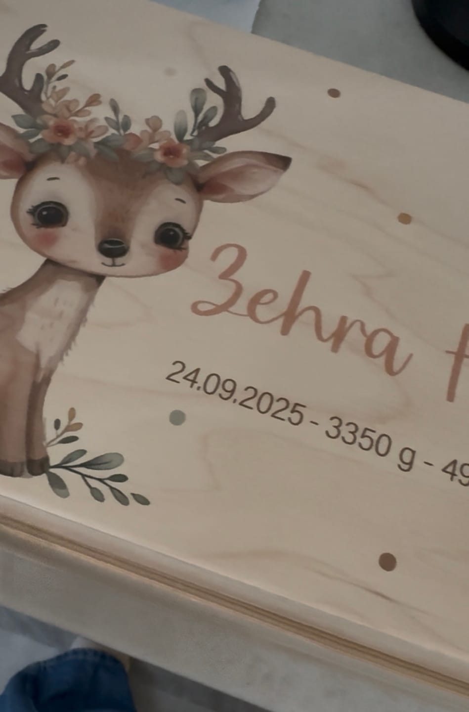 Customer photo review of Erinnerungsbox Baby - Baby Reh