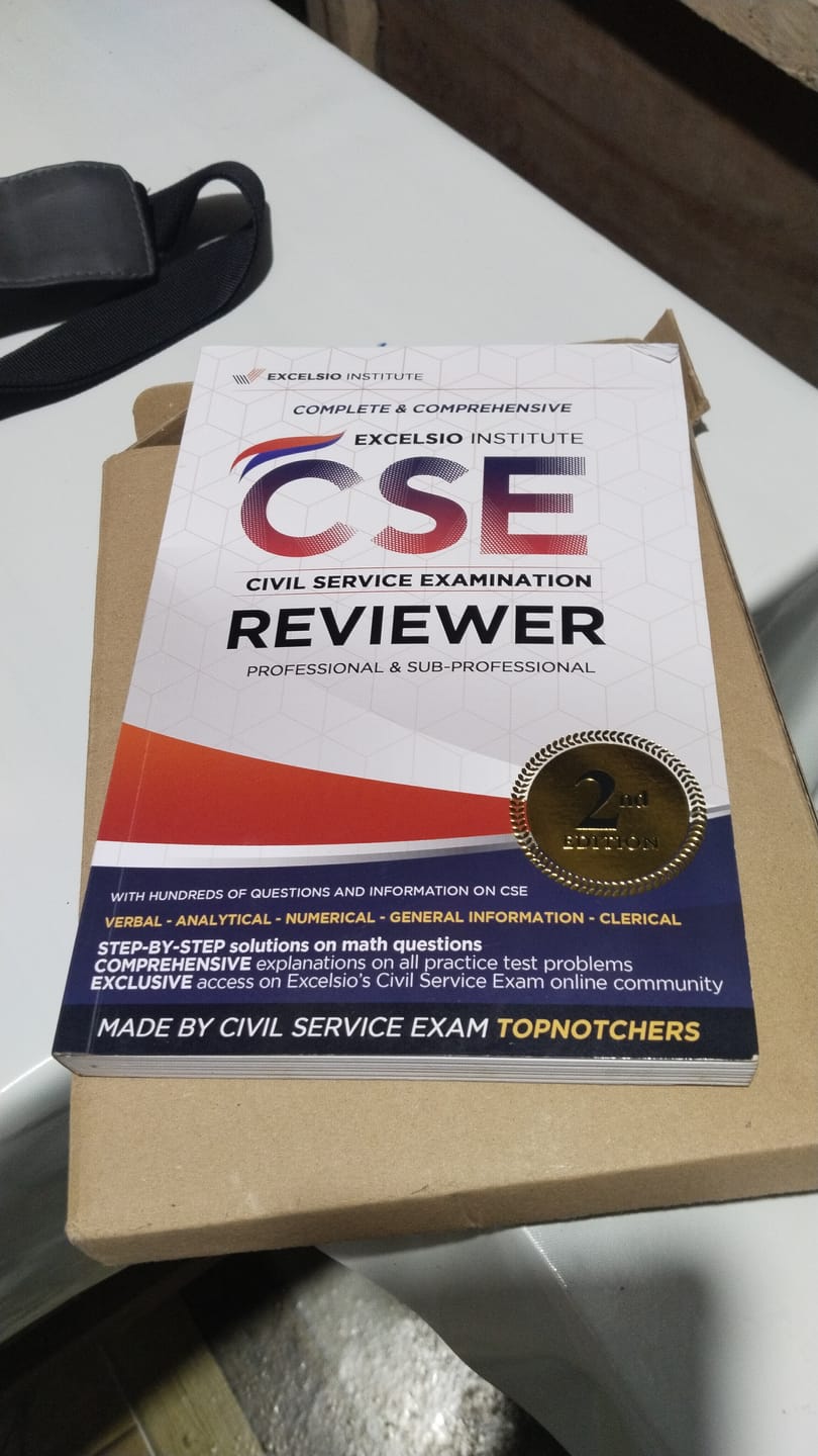 Customer photo review of ULTIMATE ALL-IN-ONE Civil Service Exam Reviewer UPDATED Edition
