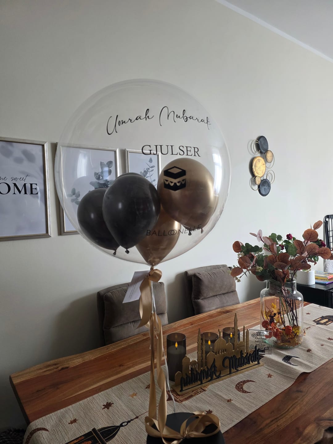Customer photo review of Umrah Mubarak Designer Ballon mit Geschenkbox