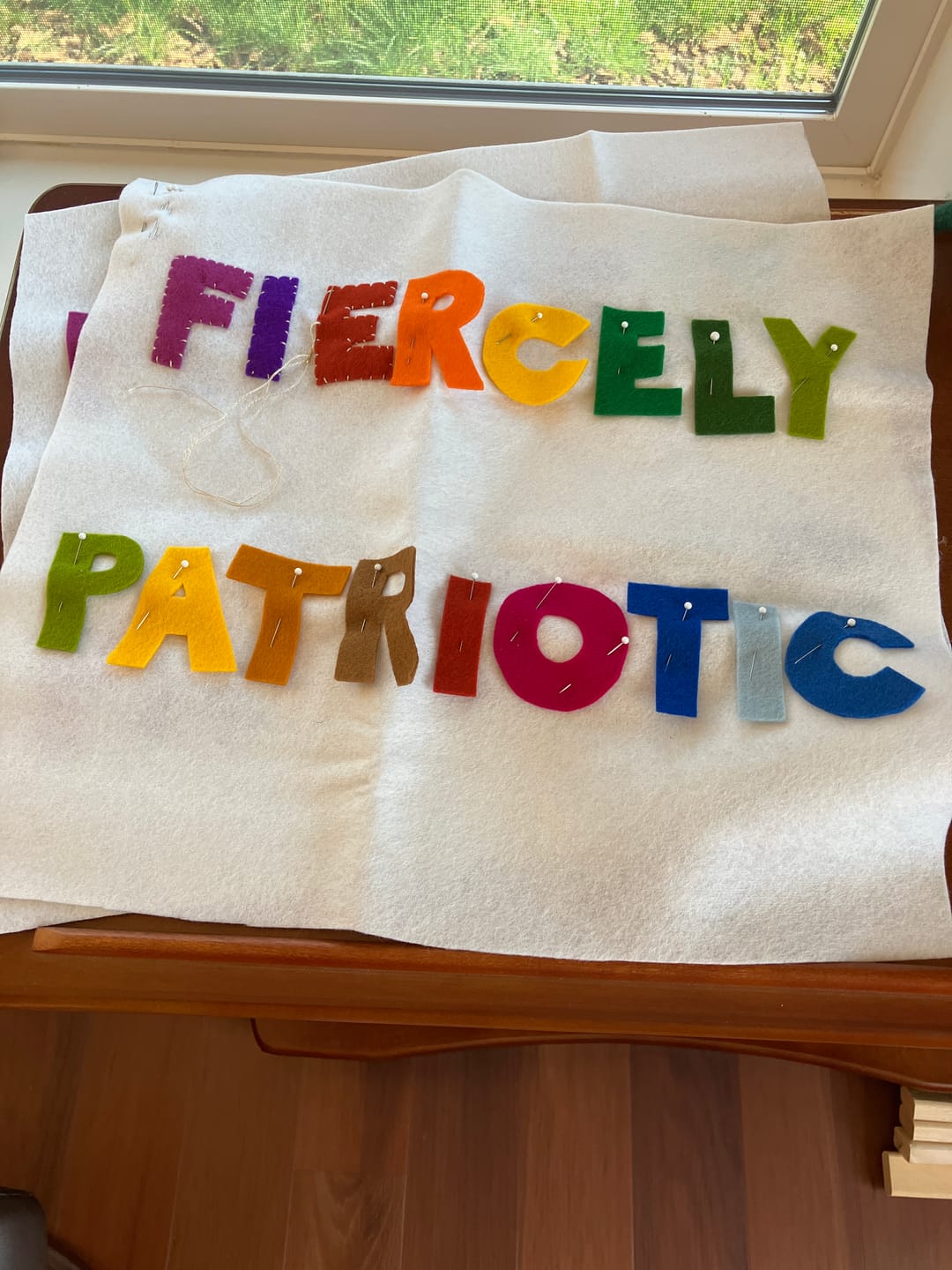 Customer photo review of 100% Wool Craft Felt - 1/2 Yard Pre-Cuts