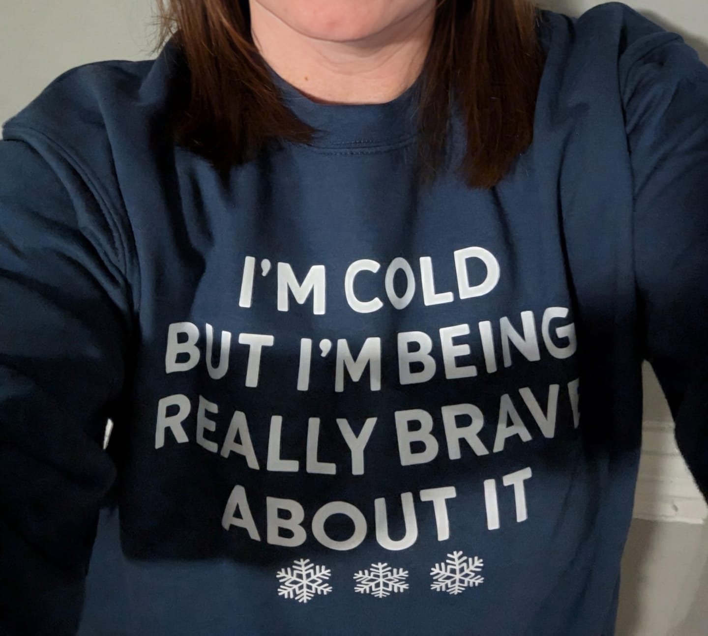 Customer photo review of I'm Cold But Am Being Really Brave