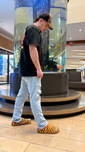 Customer photo review of Bravest Studios Tiger Bear Claw Mule Orange