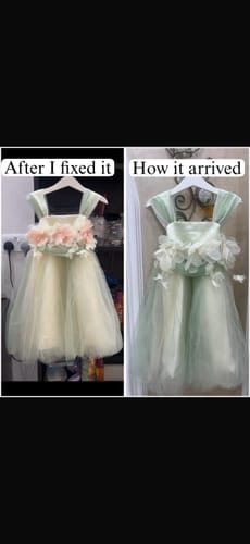 Customer photo review of Baby Flower Girl Dress Toddler Birthday Party Dress Summer Green Cake Puffy Girl Formal Dresses