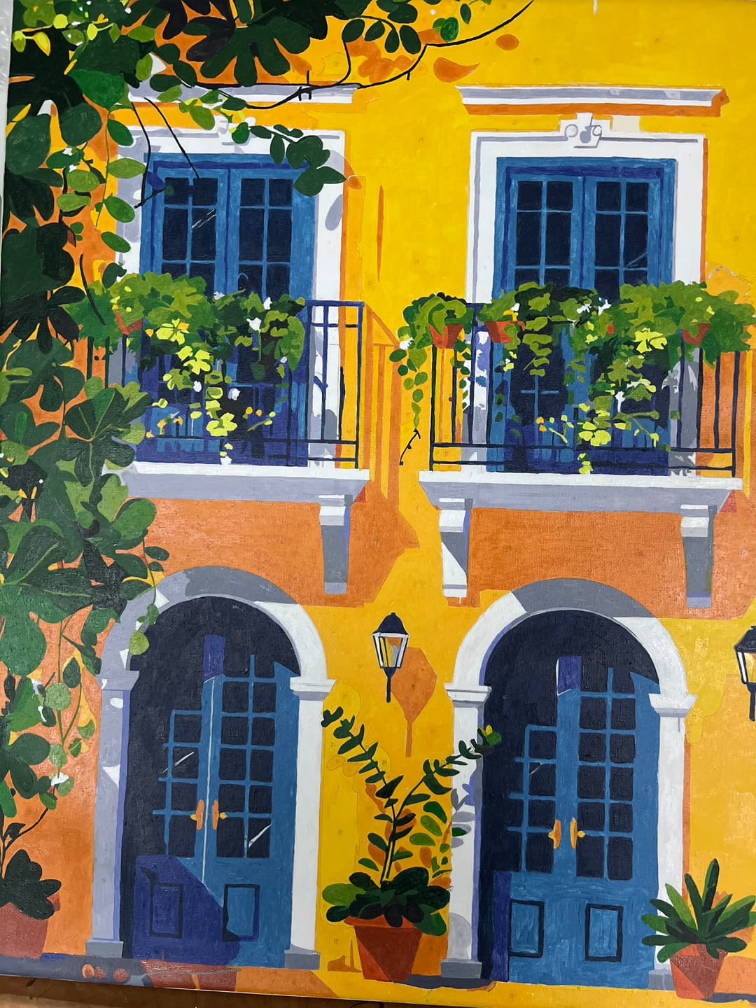 Customer photo review of Lemon Bowl at the Window | Paint by Number