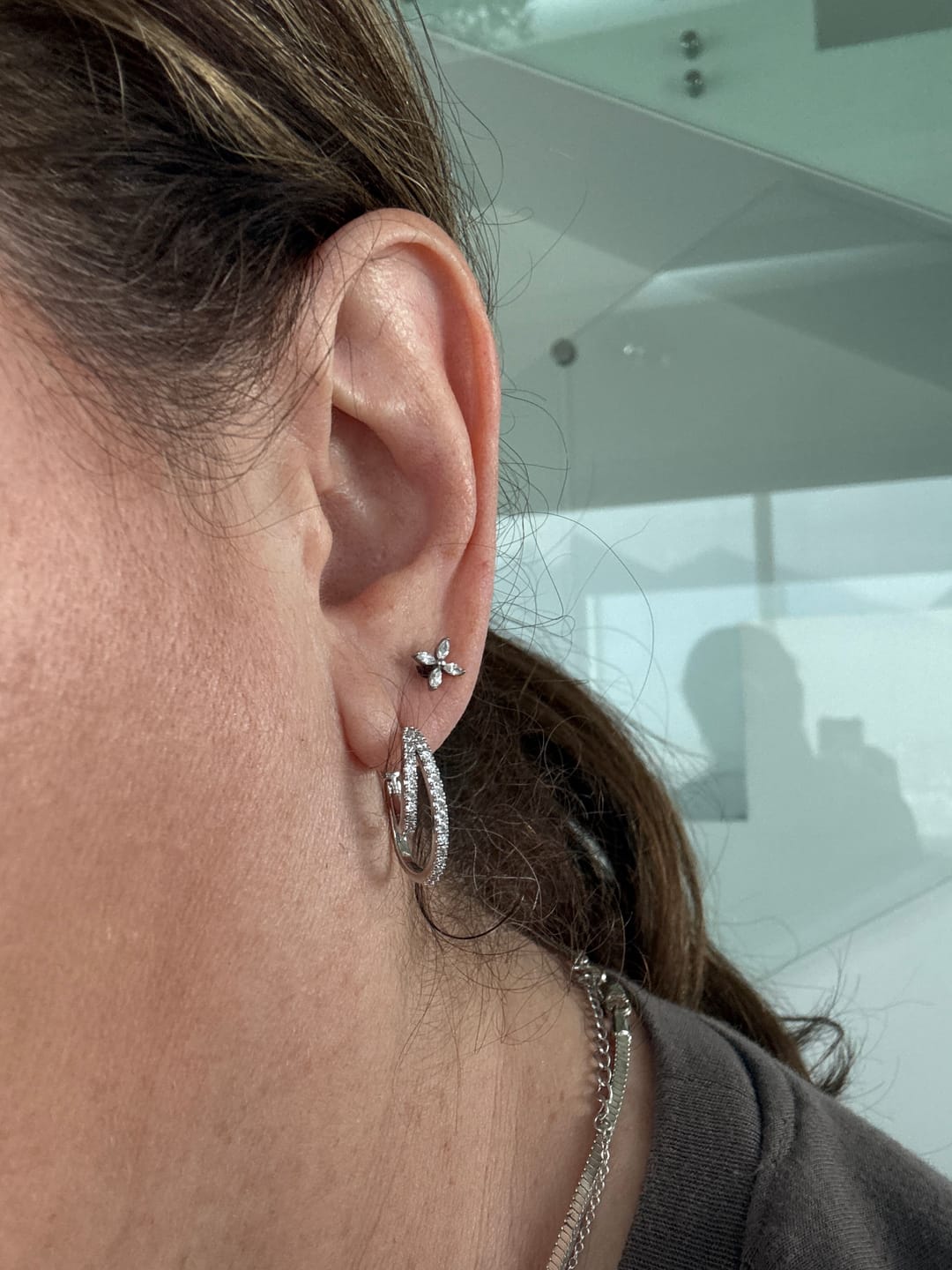 Customer photo review of Aretes Primera Perforacion Acero Inoxidable
