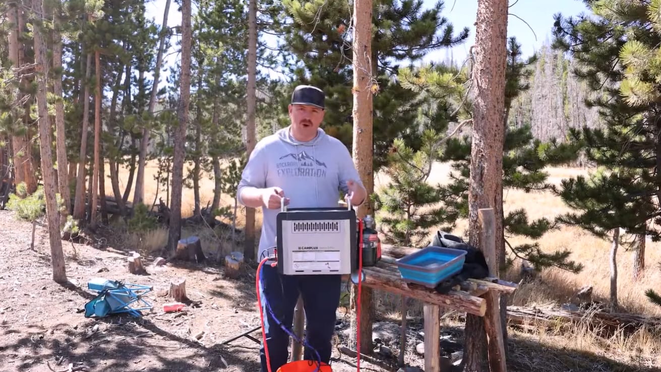Customer photo review of Nano 3 Pro Portable Gas Hot Water System Camping and Off-Grid Shower