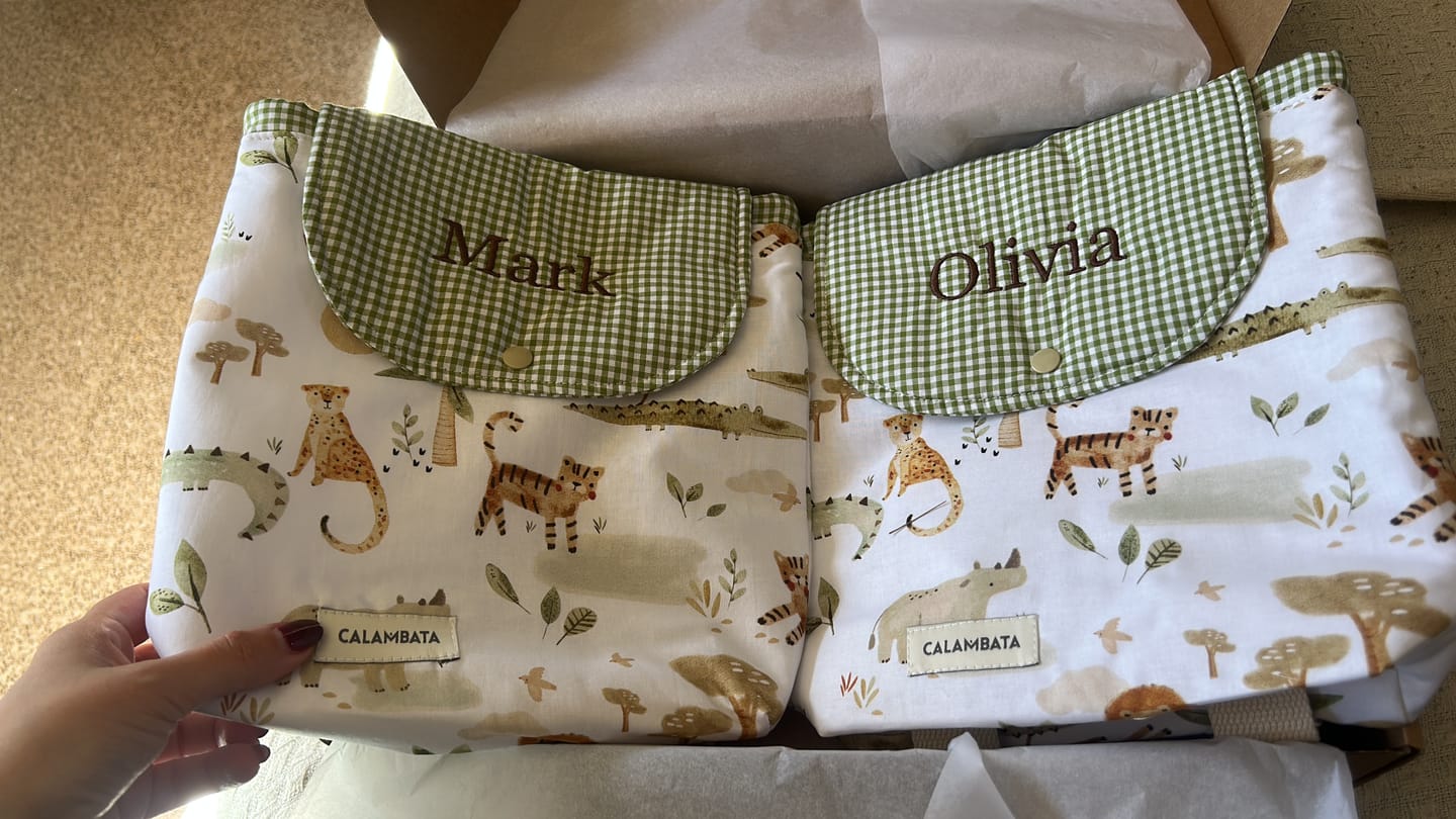 Customer photo review of Mochila infantil Nala