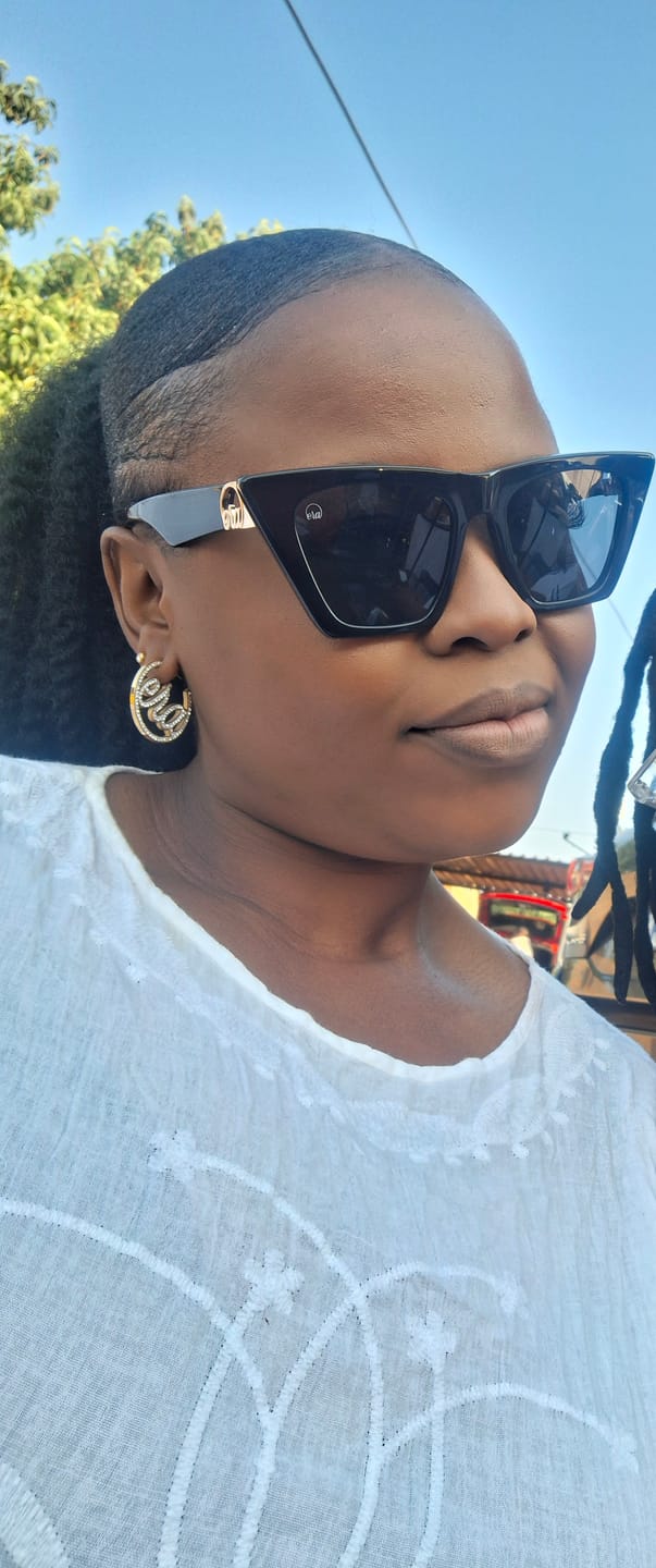 Customer photo review of Black Diva Logo Sunglasses