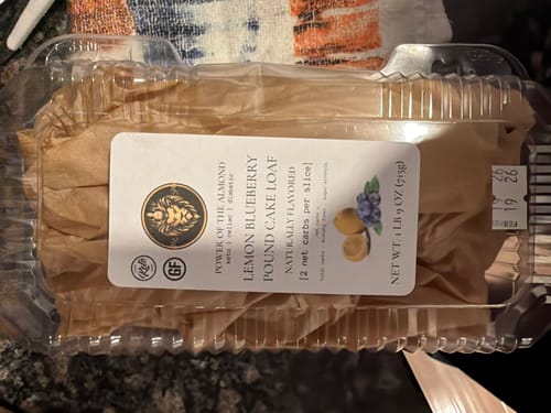 Customer photo review of No Sugar Added Low Carb Keto Pound Cake Loaf