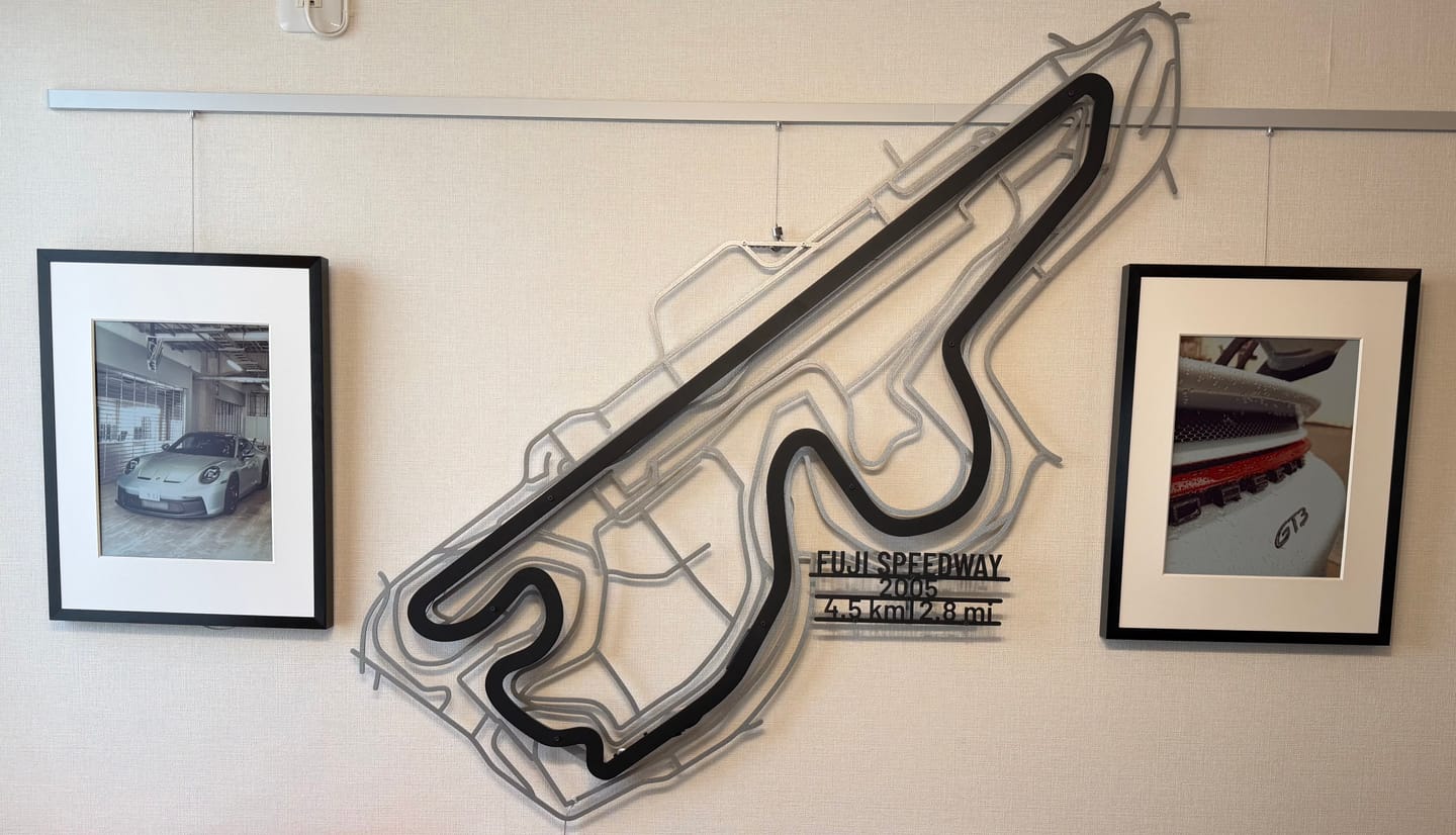 Customer photo review of Your Custom Race Track Metal Wall Art Service