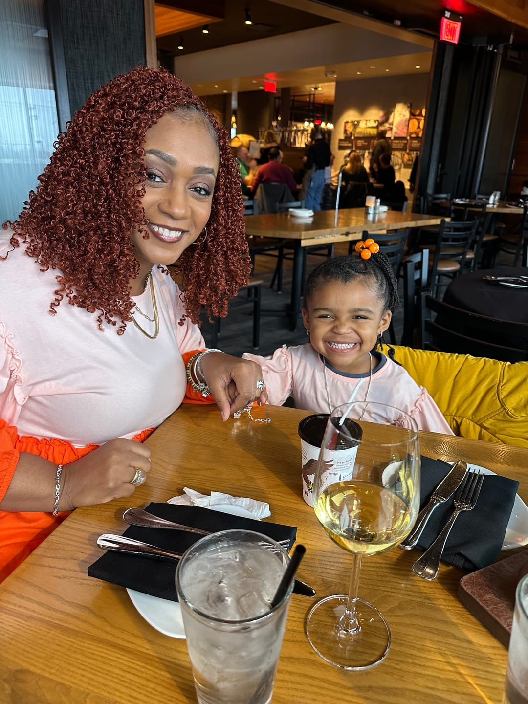 Customer photo review of Mommy & Me - Color-Block Dress