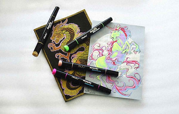 Customer photo review of Ohuhu Dual Nib Waterproof Acrylic Pen 30 / 60 / 90 Colors - Kakaako