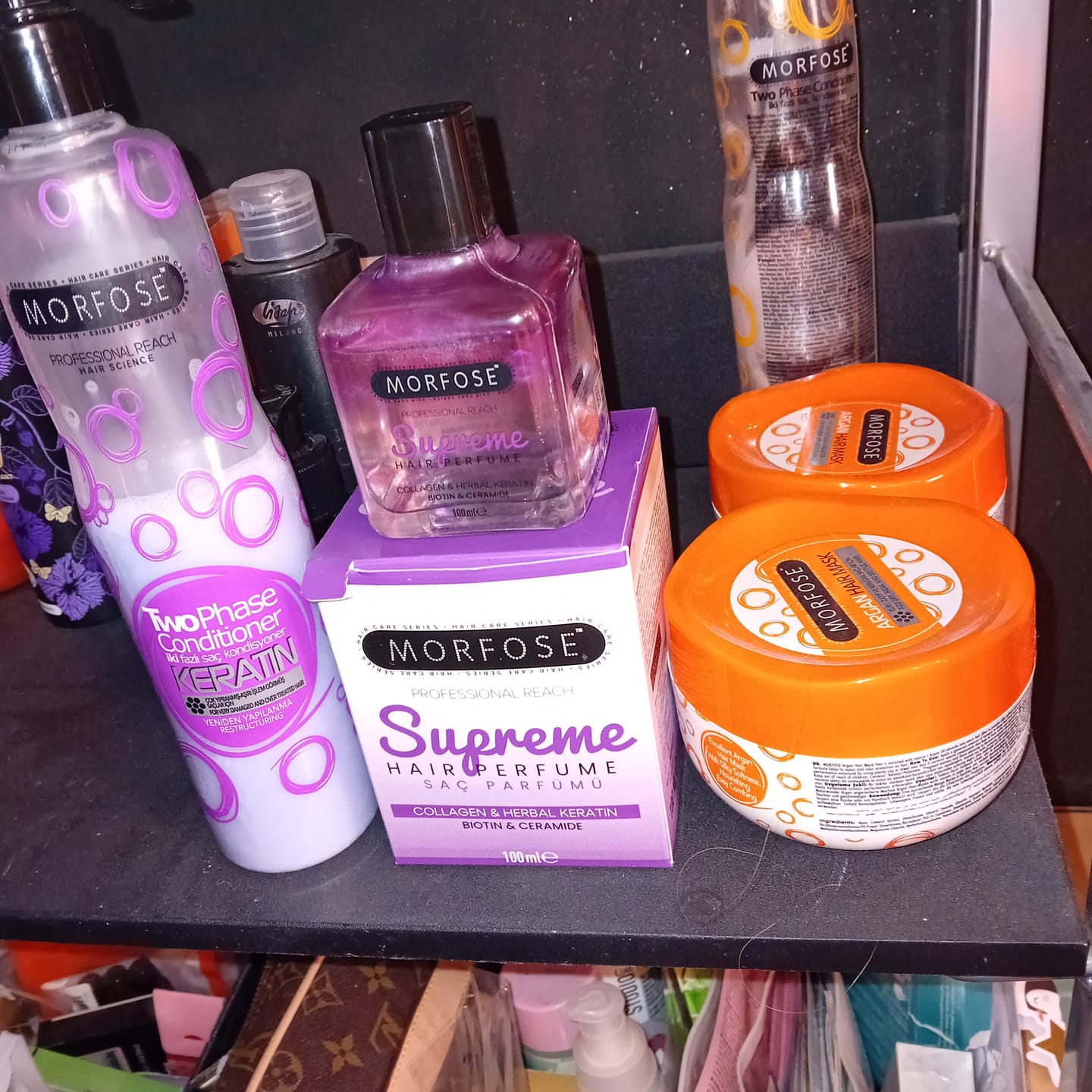 Customer photo review of Morfose Keratin Haarmasker 500 ml