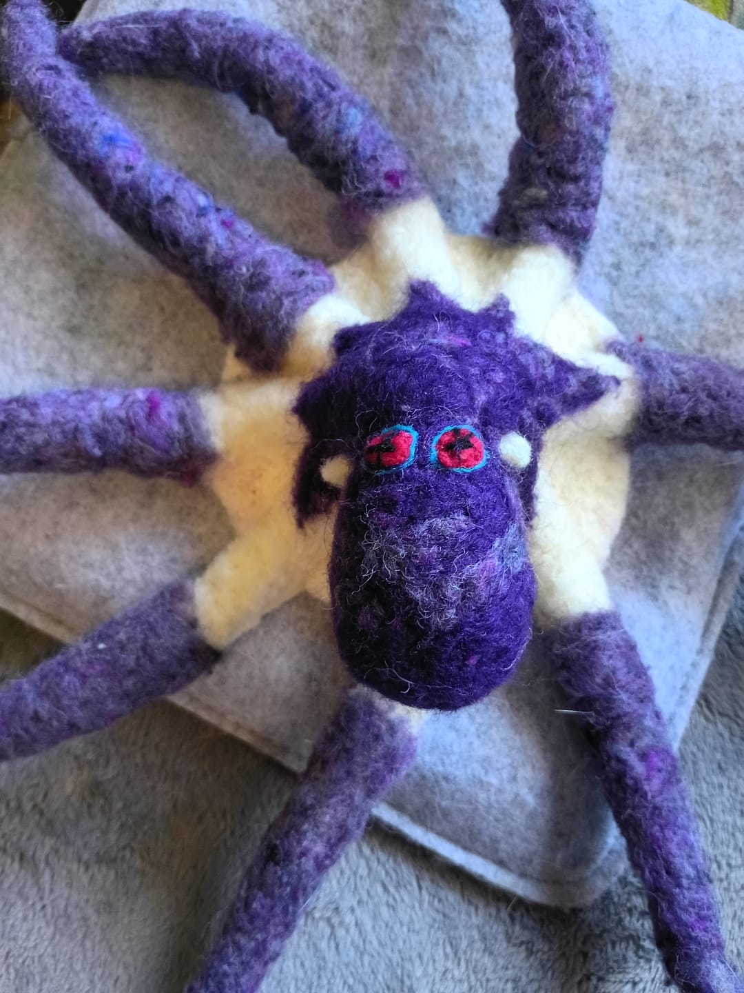 Customer photo review of Delphinium - 1 oz Felter's Fleece