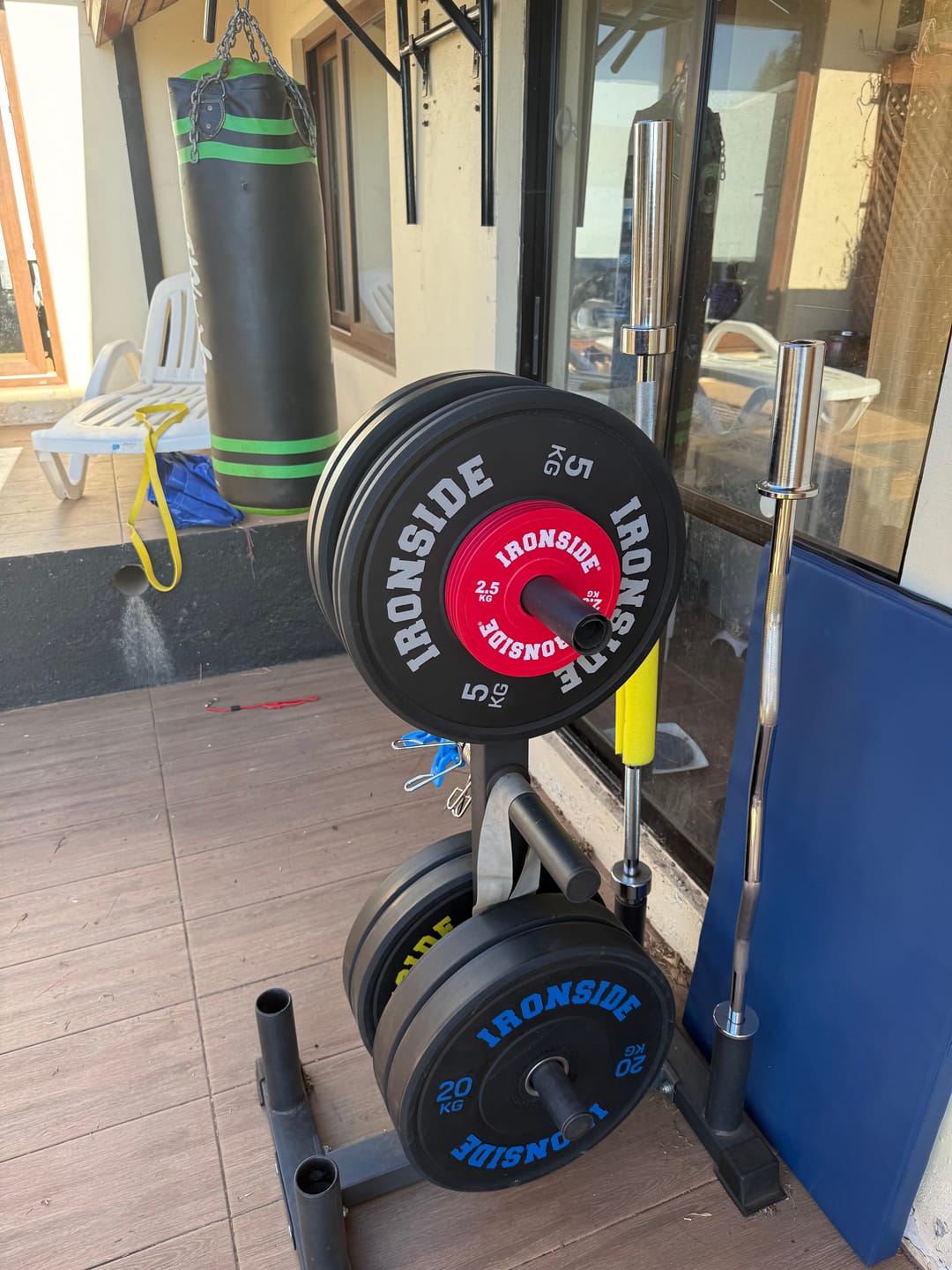 Customer photo review of Discos Fraccionados Olímpicos PU (0.5 a 2.5 KG) IRONSIDE