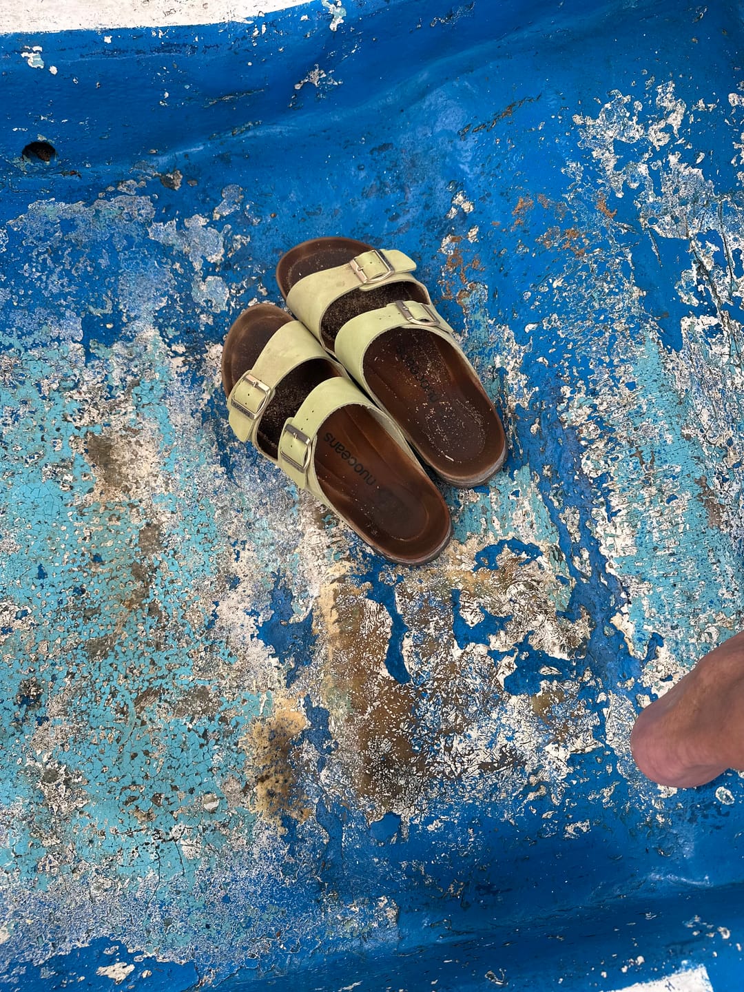 Customer photo review of SEAFOAM - Sandal Green.